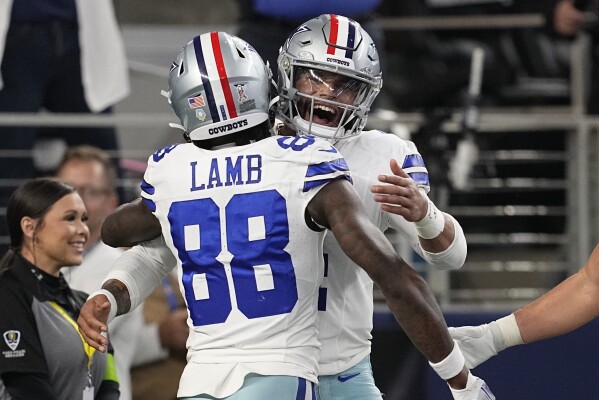 Prescott accounts for 5 TDs Cowboys rout Giants again 49 17 for